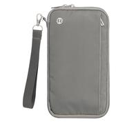 WALNEW Passport Holder Travel Family for 10, RFID-Blocking Wallet and Document Organizer Passports with Zipper, for Cards, Boarding Passes, Money, Tickets, Travel Essentials, Gray, 10 passport slots