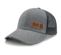 WALNOVA Dad Est 2026 Trucker Cap for First Time Dad, Birthday Gifts for Daddy Husband from Daughter Son Wife, Adjustable Snapback Mesh Baseball Cap Grey