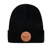 WALNOVA Grandad Beanie Cap for Men,Best Grandad Ever Leather Patch Breathable Soft Comfortable Winter Hat for Grandpa Papa