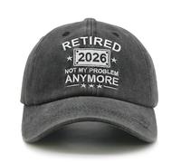 WALNOVA Retirement Gifts for Men Women 2026, Funny Retired Baseball Cap Not My Problem Anymore Baseball Hat Black