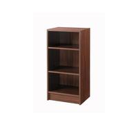 Walnut 3 Tier Bookcase Freestanding Storage Unit Living Room Office Bedroom