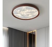 Walnut Ceiling lamp Minimalist Cloud Mist Master led Round lamp for Living Room Bedroom Decorative Lamps