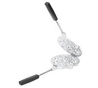 Walnut Cookie Mould Maker, 9 Versatile Walnut Shaped Cookie Mould, Non Stick Aluminum Cookie Molds, Suitable for Gas Cooker, for Nut Cakes Waffles Cookies