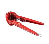 Walnut Cracker - 18cm Pecan Splitter, Various Utility | Portable Aluminum Nutcracker with Internal Teeth Sturdy Riveted Front, Robust Walnut Peeler for All Kinds of Nuts