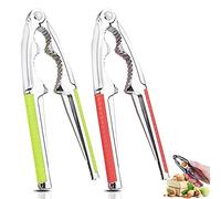 Walnut Cracker,Forreen 2 Pcs Nutcracker Heavy Duty Sturdy Multifunctional Durable Nut Crackers Perfect Kitchen Tool with Non-Slip Handle for Walnuts Pecan Nuts Hazelnuts Almonds Brazil Nuts