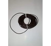 Walnut Dark Brown Net Curtain Wire Voile rope rod Including Hooks + Eyes 1Mtr-30Mtr Length (Extra Pair Of Eye + Hook)