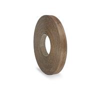 Walnut Edging 22 mm x 7.5 m Pre Glued Adhesive Real Wood Veneer Edge Banding Tape Kitchen Cabinet Repair Worktop Laminate Shelf Table Door Cupboard Plywood Formica Chipboard Furniture Strip Wood Trim