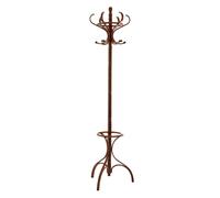 WALNUT FINISH SOLID BIRCHWOOD COAT STAND