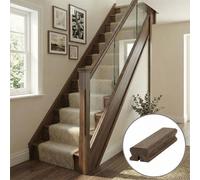 Walnut Handrail Lhr 2.4M - 8mm Groove For Glass Panels Uk Manufactured Traditional Products Ltd