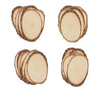 Walnut Hollow Basswood Round, Small 5-7" Wide with Live Edge Wood (Pack of 24) - for Wood Burning, Home Décor, and Rustic Weddings
