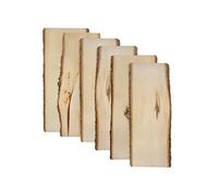 Walnut Hollow Rustic Basswood Plank 23" with Live Edge Wood (Pack of 6) - for Wood Burning, Home Décor, and Rustic Weddings