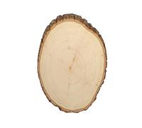 Walnut Hollow Rustic Basswood Round, Medium 7-9" Wide with Live Edge Wood (Pack of 1) - for Wood Burning, Home Décor, and Rustic Weddings