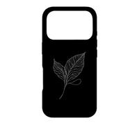 Walnut Leaf Line Art Botanist Case for iPhone 17 Pro