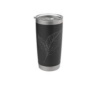 Walnut Leaf Line Art Botanist Stainless Steel Insulated Tumbler