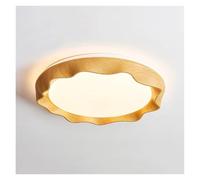 Walnut Minimalist Ceiling Light - Modern Energy Efficient Fixture for Bedroom Decor, Stylish Ambient Illumination, Creative Home Lighting Solution/Woodl450Mm