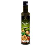 Walnut Oil 250ml - 100% Natural - Cold Pressed - USA - Glass Bottle - Healthy Cuisine - Ideal for Salad Dressing - Sauces - Soups - Baked Goods - Desserts - Sweets
