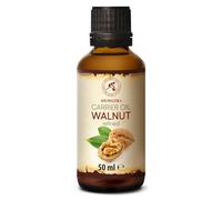 Walnut Oil Refined 50ml - Juglans Regia Seed Oil - USA - 100% Pure & Natural - Cold Pressed - Intensive for Face Care - Body - Hair - Skin - Nails - Hands - Good w/Essential Oil