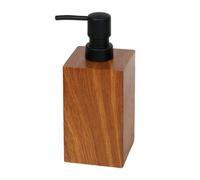 Walnut Pattern Resin Foaming Dispenser Bottle Box For Shampoo Hand Soap Bathroom Hotel Amenities Large Capacity Design Foam Soap Dispenser Bottle