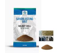Walnut Shell Blast Media 16/30 (0.5-1mm) - Medium Grit, Eco-Friendly Sandblasting Grit for Cleaning Engines & Cylinder Heads, 2.5kg 2.5kg by Mascota Products