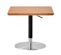 Walnut Small Round TableAdjustable Solid Wood Side Table for Living Room Coffee Shop 60cmMiddle Ancient Sle Sofa Dining Table