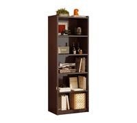Walnut Solid Wood BookcaseFloor Standing Display Storage Shelves for Living Room Home Office and Library70cm Open Design BookshelfModern Furniture