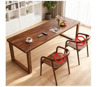 Walnut Solid Wood Executive Desk - Rustic Home Office Writing Table 47"x24"x30" Stylish Study & Workstation Perfect for Modern Offices & Creative Spaces