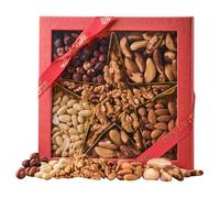 Walnut Tree - Assorted Natural Nuts Star Gift Box - Handpacked in the UK - Rich in Vitamins & Minerals - Suitable for Vegan, Vegetarian, Halal, Kosher, Gluten Free Diets - Luxury Gift Selection- 400g