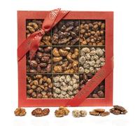 Walnut Tree - Caramelised Nut Gift Box - Handpacked in the UK with Pecans, Cashews, Almonds, Peanuts, Sesame Peanuts - Gluten Free - Vegetarian - Luxury Gift Selection, Birthday, Anniversary - 550g