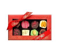 Walnut Tree - Chocolate Marzipan and Jam Biscuit Petit Fours in Chocolate Shells - Handpacked in the UK - Luxury Sweet Selection - Handcrafted Gourmet Gift Box - Birthday, Anniversary 190g