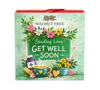 Walnut Tree Creamy Fudge, Get Well Gift Box, Luxury Food Gift, 160g | Handpacked in the UK, with 9 assorted piece. Includes chocolate, coffee, mint, sea salt and fruit-inspired varieties.