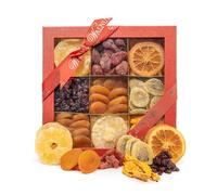 Walnut Tree - Dried Fruit Gift Box - Handpacked in the UK with Pineapple, Strawberry, Orange, Cherry, Apricot, Kiwi, Mango - Vegan, Vegetarian, Halal, Kosher, Gluten Free Diets - 650g