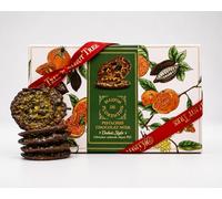 Walnut Tree Dubai Style Dark Chocolate Pistachio Florentines 2 x 100g - 24 Luxury Continental Florentines, Hand-Tied Ribbon, Gourmet Chocolate Gift, Keep One Gift One, Handpacked in the UK