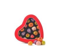 Walnut Tree Heart-Shaped Tin - Gourmet Marzipan Fruit Gift, Handpacked in the UK - Great Taste Award Winner - Marzipan Luxury Gift Selection, Birthday, Anniversary, 230g