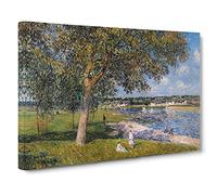 Walnut Tree In A Thomery Field By Alfred Sisley Canvas Print for Living Room Bedroom Home Office Décor, Wall Art Picture Ready to Hang, 30 x 20 Inch (76 x 50 cm)