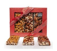 Walnut Tree - Nut Brittle Bars Gift Box with Six Individually Wrapped Pieces - Handpacked in the UK - Suitable for Gluten Free, Vegetarian, Halal and Kosher Diets - Luxury Gift Selection 220g