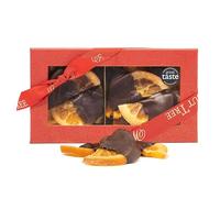Walnut Tree - Tangy Orange Slices Dipped in Rich Dark Chocolate - Sweet and Tangy - Handpacked in the UK - Vegan - Vegetarian - Gluten Free - Luxury Gift Selection, Birthday, Anniversary - 200g