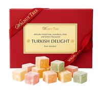 Walnut Tree Turkish Delight Selection 350g - Authentic Sweets from Istanbul - Handpacked in the UK -Traditional Lokum Gift Box - Premium Dessert Treat - Luxury Present for All Occasions 350g