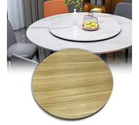 Walnut Turntable, 100cm Rotating Serving Tray with 50 Round Platters, 360° Display Plate, No Installation Needed, Ideal for Family Dinners & Hotels