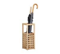 Walnut Umbrella Stand Freestanding Umbrella Rack Cane Holder Wooden Storage Unit