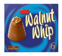 Walnut Whip 6pk - 180g - Milk Chocolate Whirl With a Fondant Cream Centre