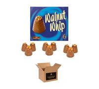 Walnut Whip Chocolate Gift Box - Classic Milk Chocolate with Creamy Centre & Walnut Topping | Treats for Kids | Choco Gift for Birthdays, Xmas, Hampers & Sharing - 180g (6 x 30g) (Pack 1)