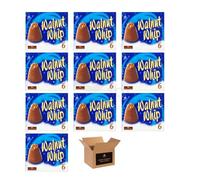 Walnut Whip Chocolate Gift Box - Classic Milk Chocolate with Creamy Centre & Walnut Topping | Treats for Kids | Choco Gift for Birthdays, Xmas, Hampers & Sharing - 180g (6 x 30g) (Pack 10)