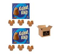 Walnut Whip Chocolate Gift Box - Classic Milk Chocolate with Creamy Centre & Walnut Topping | Treats for Kids | Choco Gift for Birthdays, Xmas, Hampers & Sharing - 180g (6 x 30g) (Pack 2)