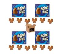 Walnut Whip Chocolate Gift Box - Classic Milk Chocolate with Creamy Centre & Walnut Topping | Treats for Kids | Choco Gift for Birthdays, Xmas, Hampers & Sharing - 180g (6 x 30g) (Pack 4)