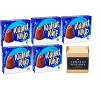 Walnut Whip Milk Chocolate Gift Box - Rich Milk Chocolate with Creamy Fondant & Walnut 180g (Pack of 5)