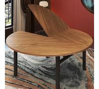 Walnut Wood 150cm Round Folding Table Top - 1.8cm Thick Commercial Restaurant & Banquet Use Large Dining Table Surface No Legs Included