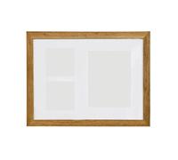 Walnut Wood 3 Photo Collage Photo Frame Interiors by Premier Brown One Size