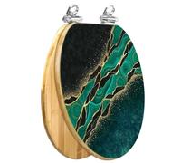 Walnut Wood Elongated Toilet Seat with Slow Close Lid, Quick-Release Hinges, and Easy-Clean Design (18.5 x 14 inches)