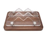Walnut Wood MacMini Vertical Stand, Wooden Desktop Computer Host Holder, Adjustable Slot Width, Fits M4 M3 M2 M1 2010 to 2024, for Space Saving Organization