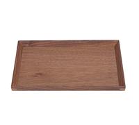 Walnut Wood Ottoman Tray, Serving Tray for Coffee Table, Wooden Solid Serving Plater, Vintage Decorative Platters for Kitchen, Natural Handmade Walnut Trays(25x15x2.3cm)